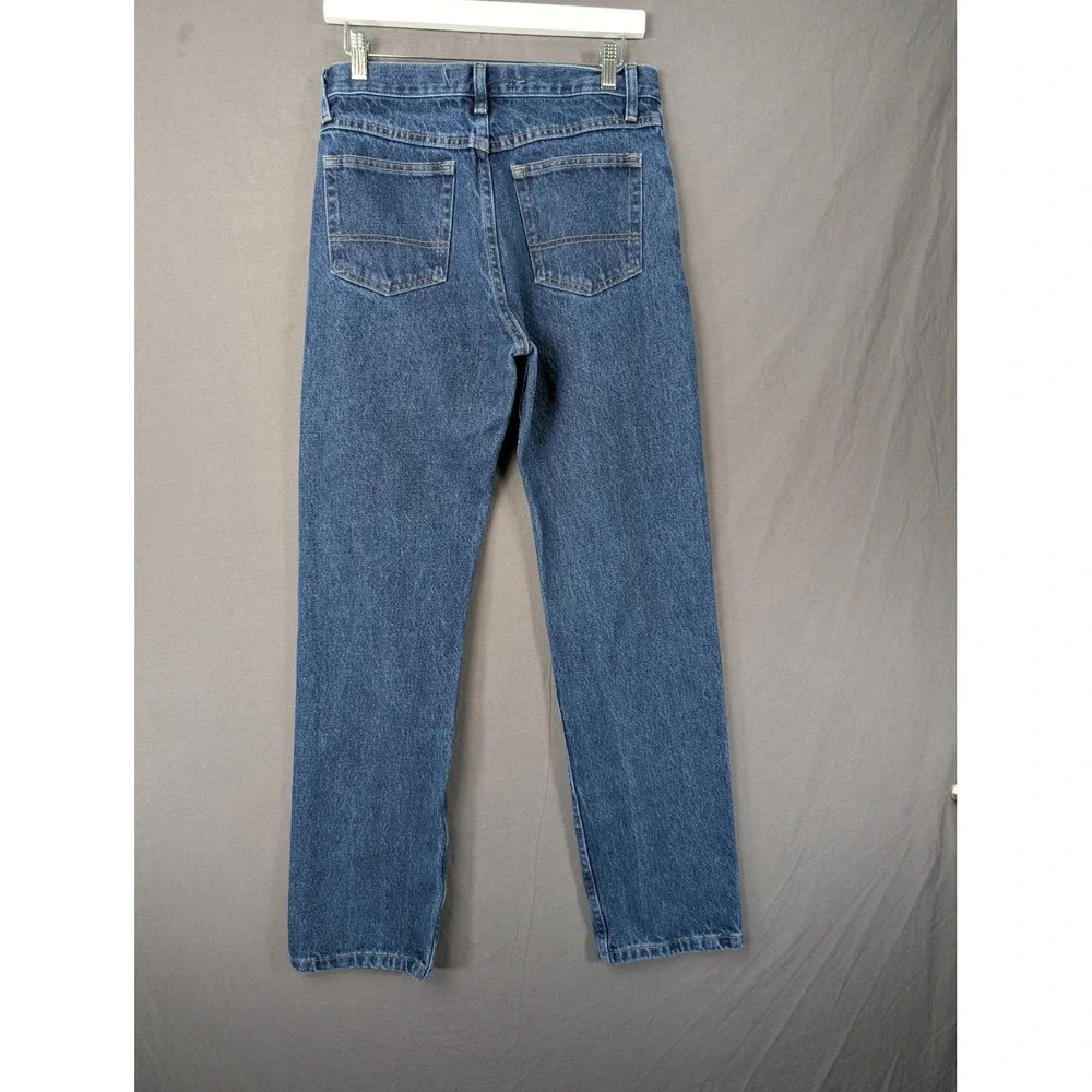 Wrangler Authentics Mens Regular Fit Straight‎ Leg Blue Denim Jeans 30x32